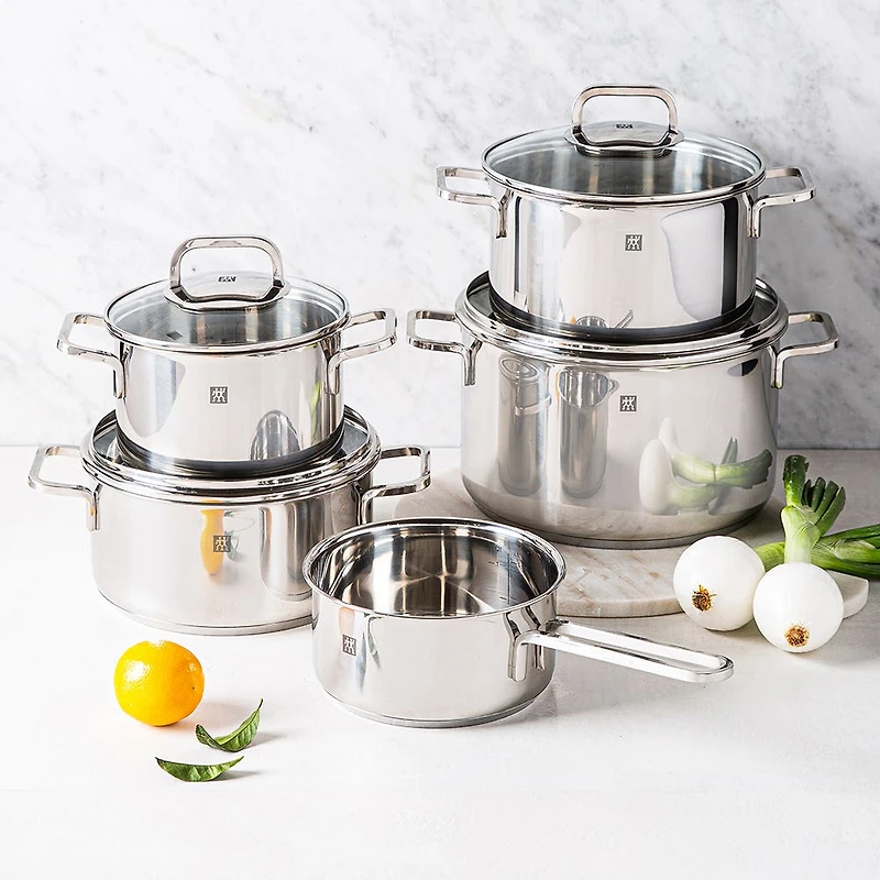 ZWILLING Quadro Cookware Combo - Set of 9 (Stainless Steel)