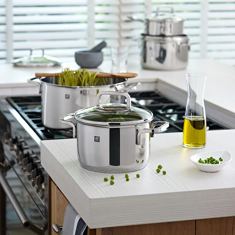 ZWILLING Quadro Cookware Combo - Set of 9 (Stainless Steel)