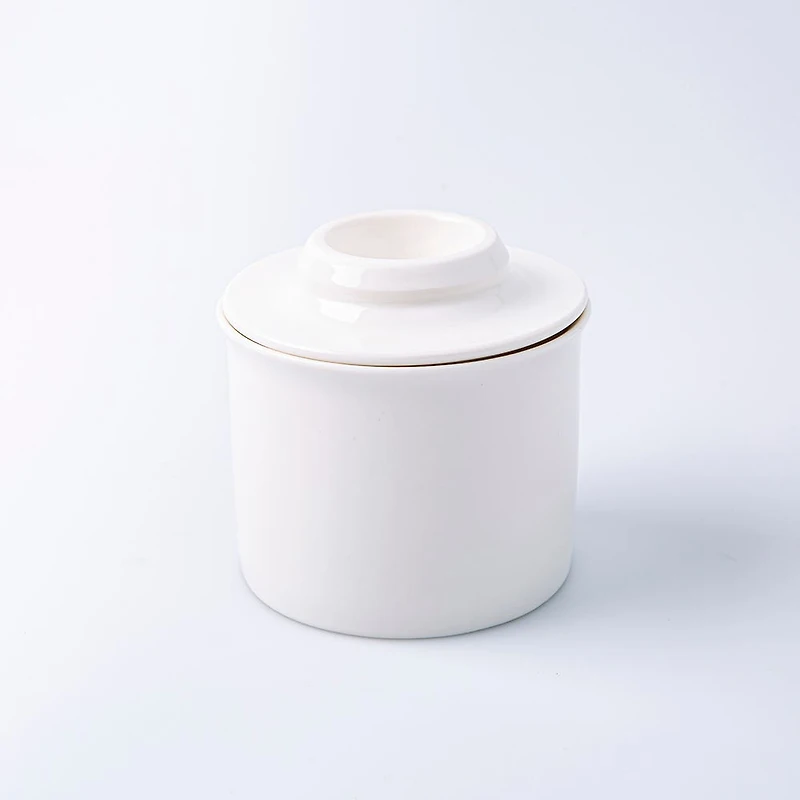 Maxwell & Williams Basic Porcelain Butter Crock-Keeper (White)