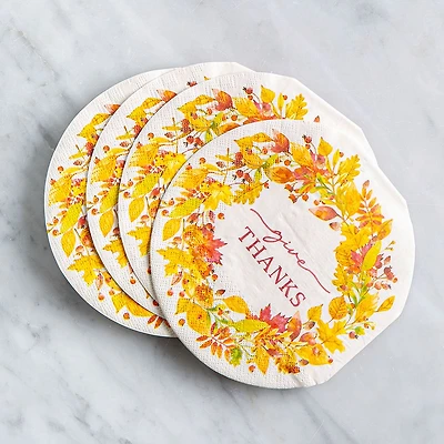 Harman 3-Ply 'Give Thanks' Paper Napkin Shaped S/20 (Orange)