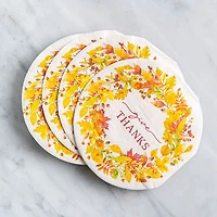 Harman 3-Ply 'Give Thanks' Paper Napkin Shaped S/20 (Orange)