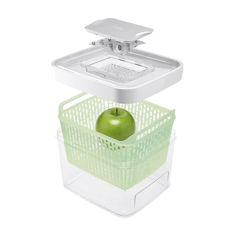 OXO Good Grips Green Produce Saver 4.3QT (White/Green)