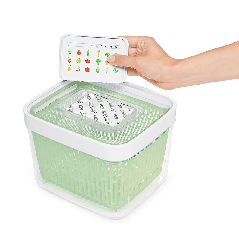 OXO Good Grips Green Produce Saver 4.3QT (White/Green)