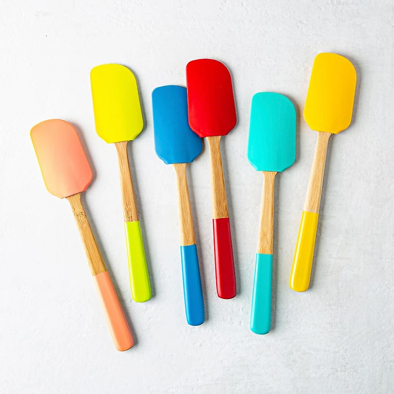 Pebbly Bamboo Flex Silicone Spatula 10" (Asstd.)
