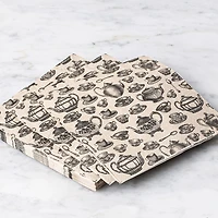 Harman 3-Ply 'Tea Party' Paper Napkin - Set of 20 (Natural)