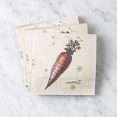 Harman 3-Ply 'Carrot' Paper Napkin - Set of 20 (Natural)