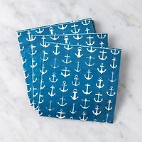 Harman 3-Ply 'Anchor' Paper Napkin - Set of 20 (Blue)