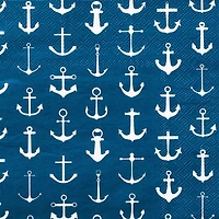 Harman 3-Ply 'Anchor' Paper Napkin - Set of 20 (Blue)