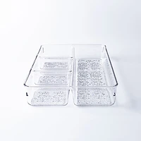 iDesign Rain 4-Section Divided Tray