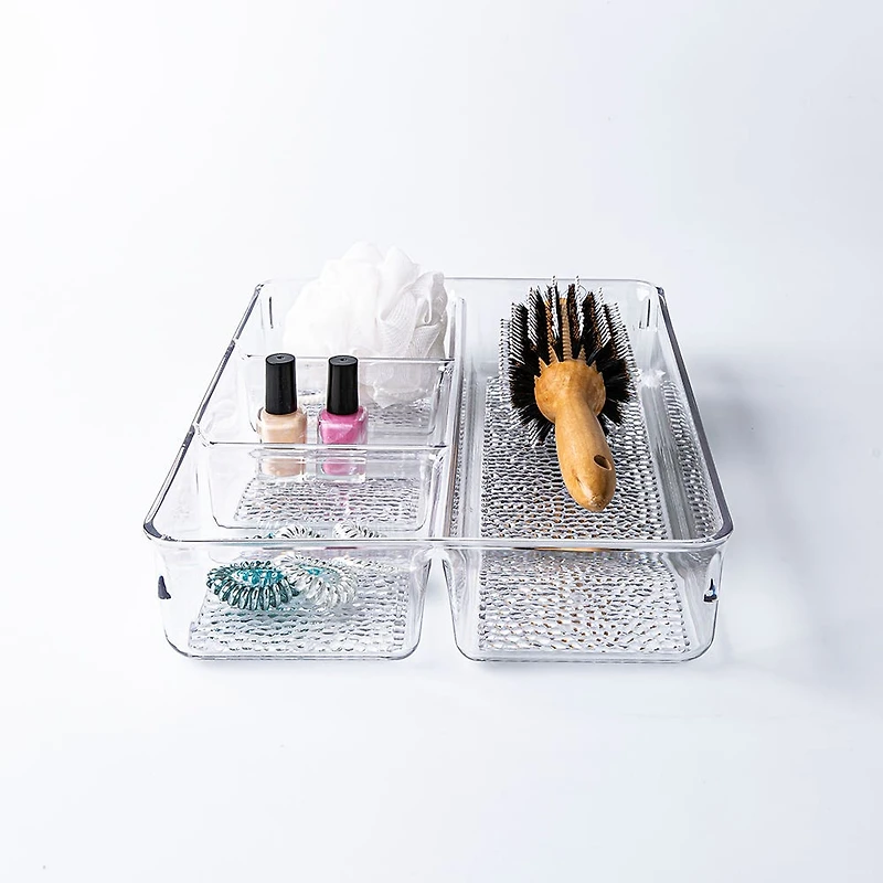 iDesign Rain 4-Section Divided Tray