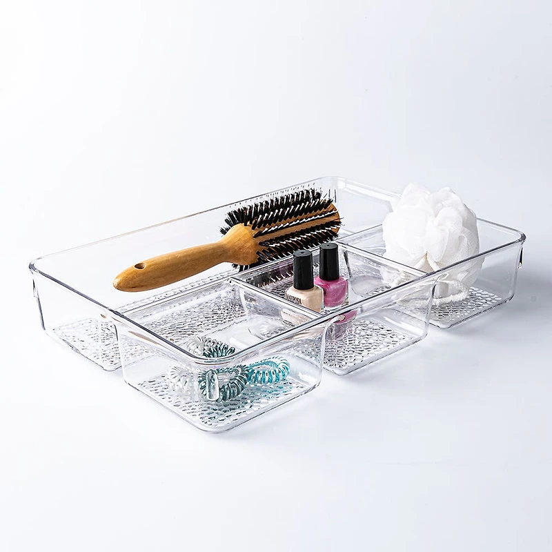 iDesign Rain 4-Section Divided Tray