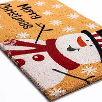 KSP Christmas 'Snowman' Coir Doormat