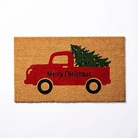 KSP Christmas 'Truck' Coir Doormat
