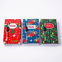 Ty Christmas Memo 'Truck/Tree/Gifts' Notepad w/Pen - S/2 Asstd.