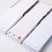 Ty Christmas Memo 'Chalet/Floral/Skates' Notepad w/Pen - S/2 Asstd.