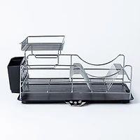 KSP Scoop 2-Tier Dish Rack - Black
