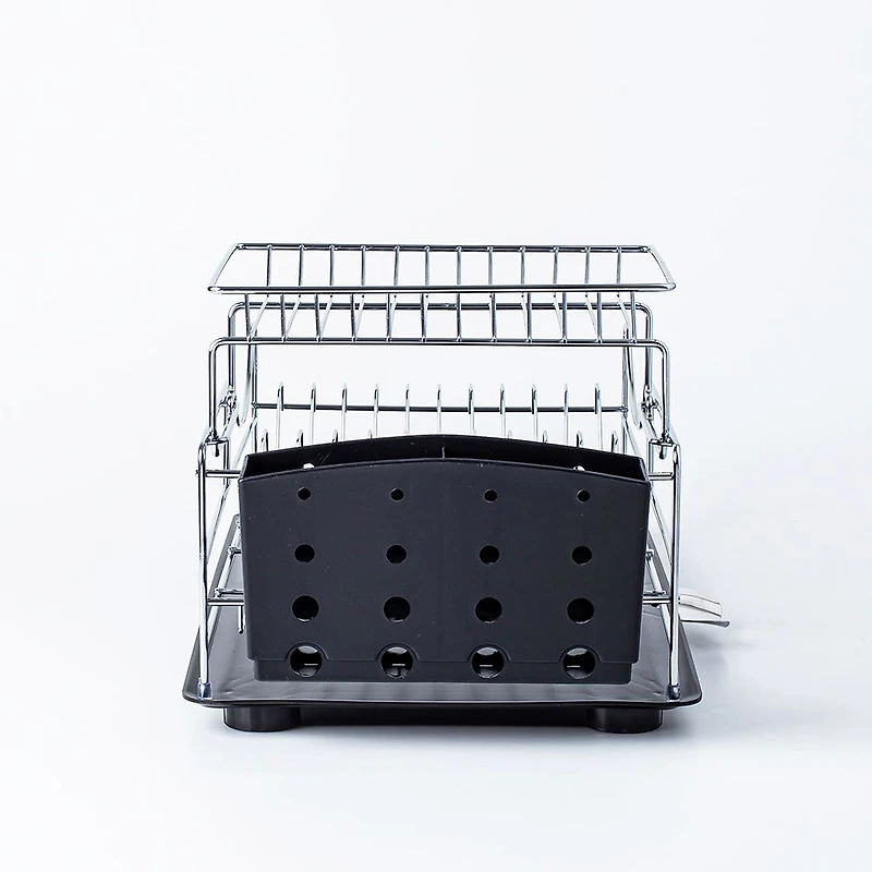 KSP Scoop 2-Tier Dish Rack - Black