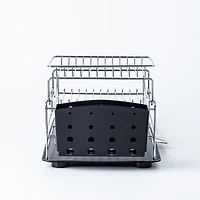KSP Scoop 2-Tier Dish Rack - Black