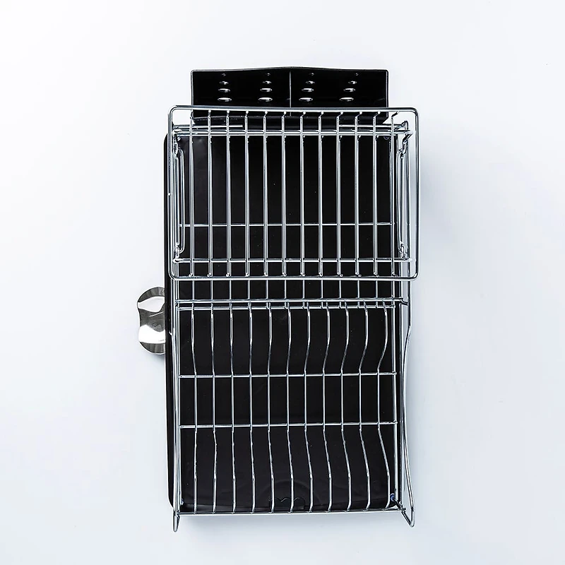 KSP Scoop 2-Tier Dish Rack - Black