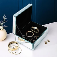 KSP Mirror 'Sparkle Mirror' Jewellery Box 21x16x8.5cm (Silver)