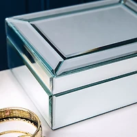 KSP Mirror 'Sparkle Mirror' Jewellery Box 21x16x8.5cm (Silver)