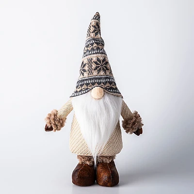 KSP Christmas Gnome 'Nordic' Standing Fabric Figurine 15"