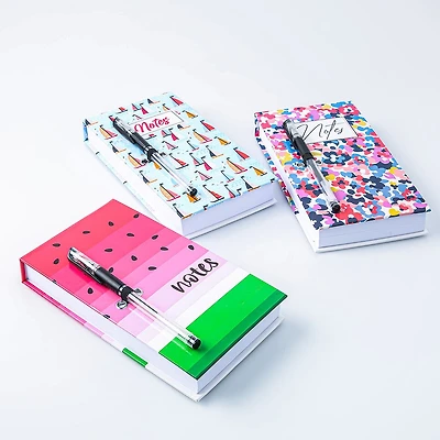 Ty Memo 'Boats/Watermelons/Floral' Notepad with Pen (Asstd.)