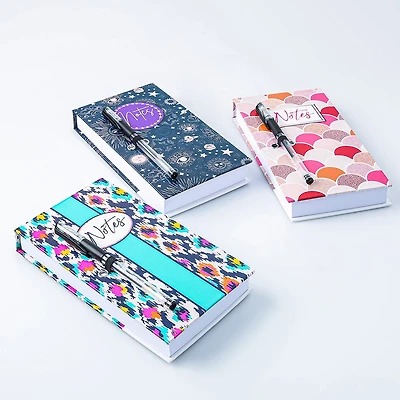 Ty Memo 'Red/Celestial/Ikat' Notepad with Pen (Asstd.)