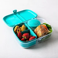 Sistema To Go Ribbon Divided Lunch Container Turquoise