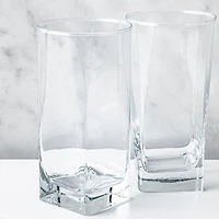 Home Essentials Red Series Square Hi-Ball Glass - Set of 4