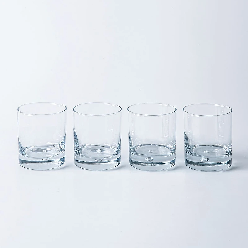 Home Essentials Bubble Double Old Fashioned Glass - Set of 4