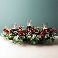 KSP Christmas Greens 'Candle Bough with Berries' (Red/Green)