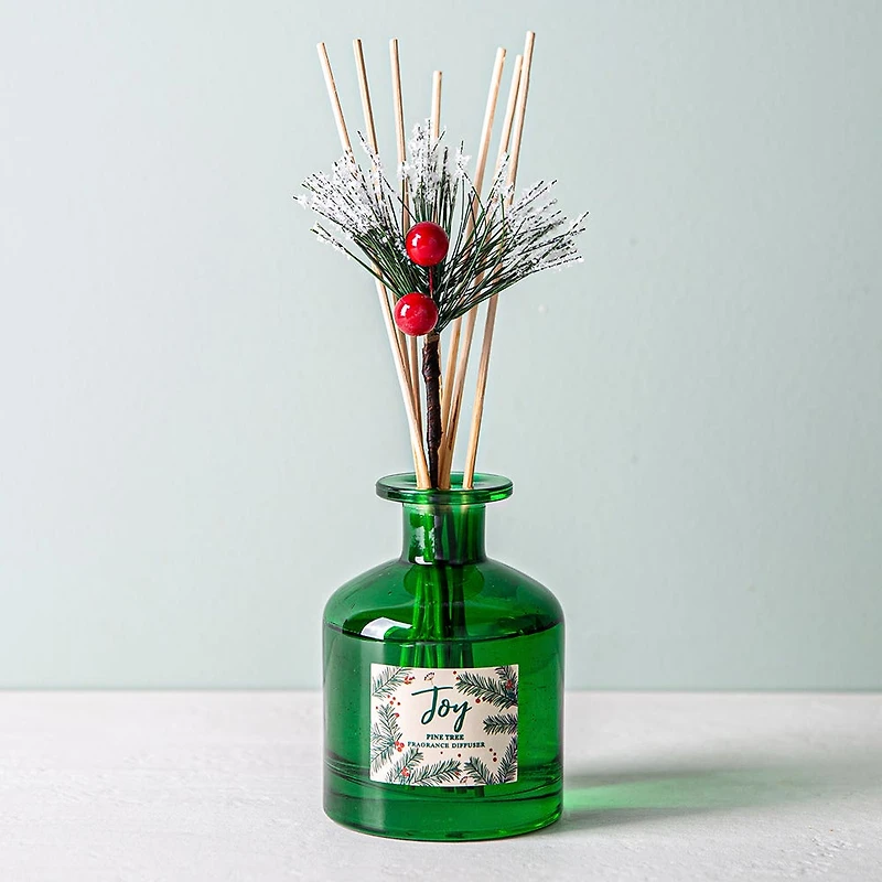 KSP Christmas Frosted 'Pine Tree' Reed Diffuser 150ml (Green)