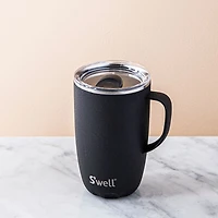 S'well Slide-Open Mug with Handle 16oz. (Onyx Black)