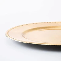KSP Everyday Charger Plate with Beaded Rim (Gold)