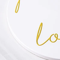 KSP Christmas Ceramic 'Peace Joy Love' Trivet 20cm Dia.