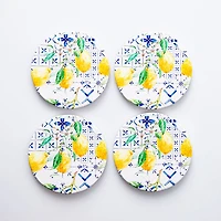 KSP Tessera 'Lemons' Coaster - Set of 4 10cm Dia.