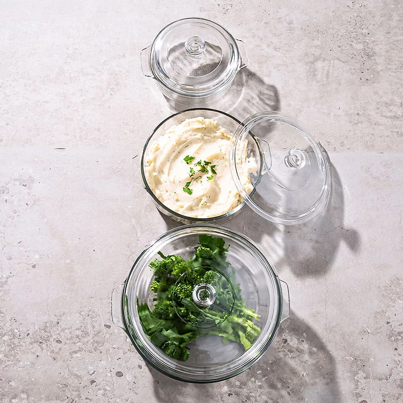 Libbey Baker's Basics Glass Casserole Combo - Set of 6 (Clear)
