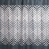 Harman Reinforced Grommet 'Peacock' Shower Curtain (Black)