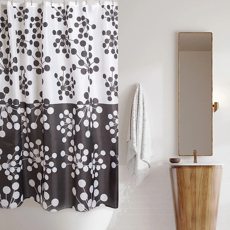 Harman Reinforced Grommet 'Bud' Shower Curtain (Black)