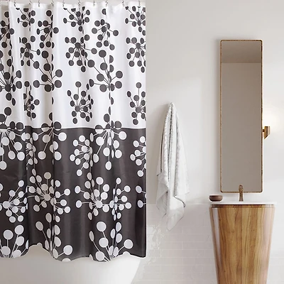 Harman Reinforced Grommet 'Bud' Shower Curtain (Black)