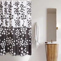Harman Reinforced Grommet 'Bud' Shower Curtain (Black)