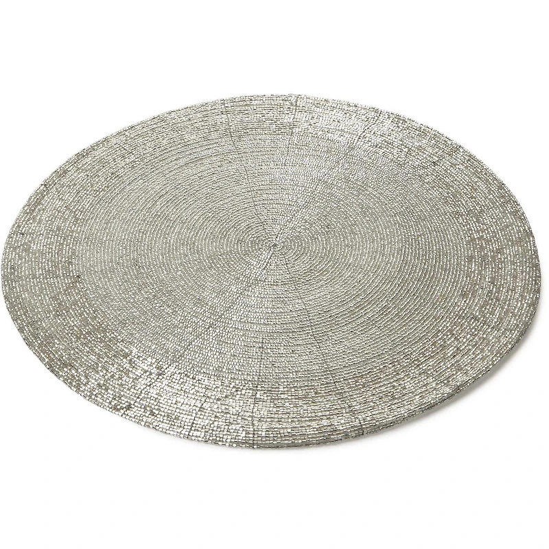 KSP Glitz Beaded Placemat (Silver)