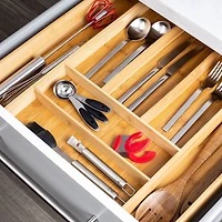 KSP Natura Bamboo Cutlery Tray Expandable (Natural) 33.5/59 x 46 x 7cm