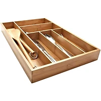 KSP Natura Bamboo Cutlery Tray 6-Slot (Natural) 46 x 30 x 5 cm