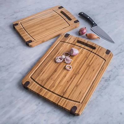 KSP Grip It Bamboo Cutting Boards - Set of 2