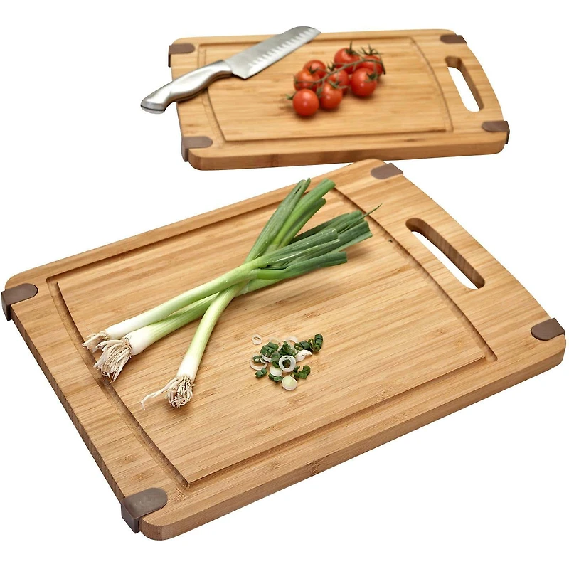 KSP Grip It Bamboo Cutting Boards - Set of 2