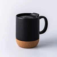 KSP Joe Ceramic Travel Mug with Cork Base 350mL (Black)