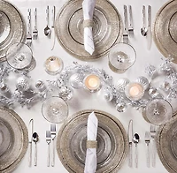 KSP Glitz Beaded Napkin Ring - Silver