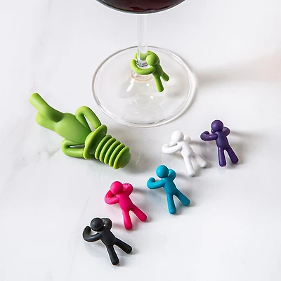 Umbra Drinking Buddy Wine Charm - Set of 6